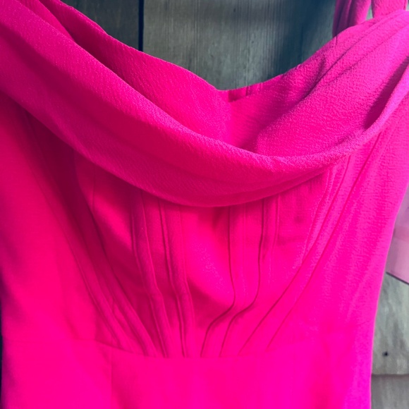 Dress the Population Vickie Bodycon Midi Dress Drape Off-the-shoulder Size S - Picture 7 of 16